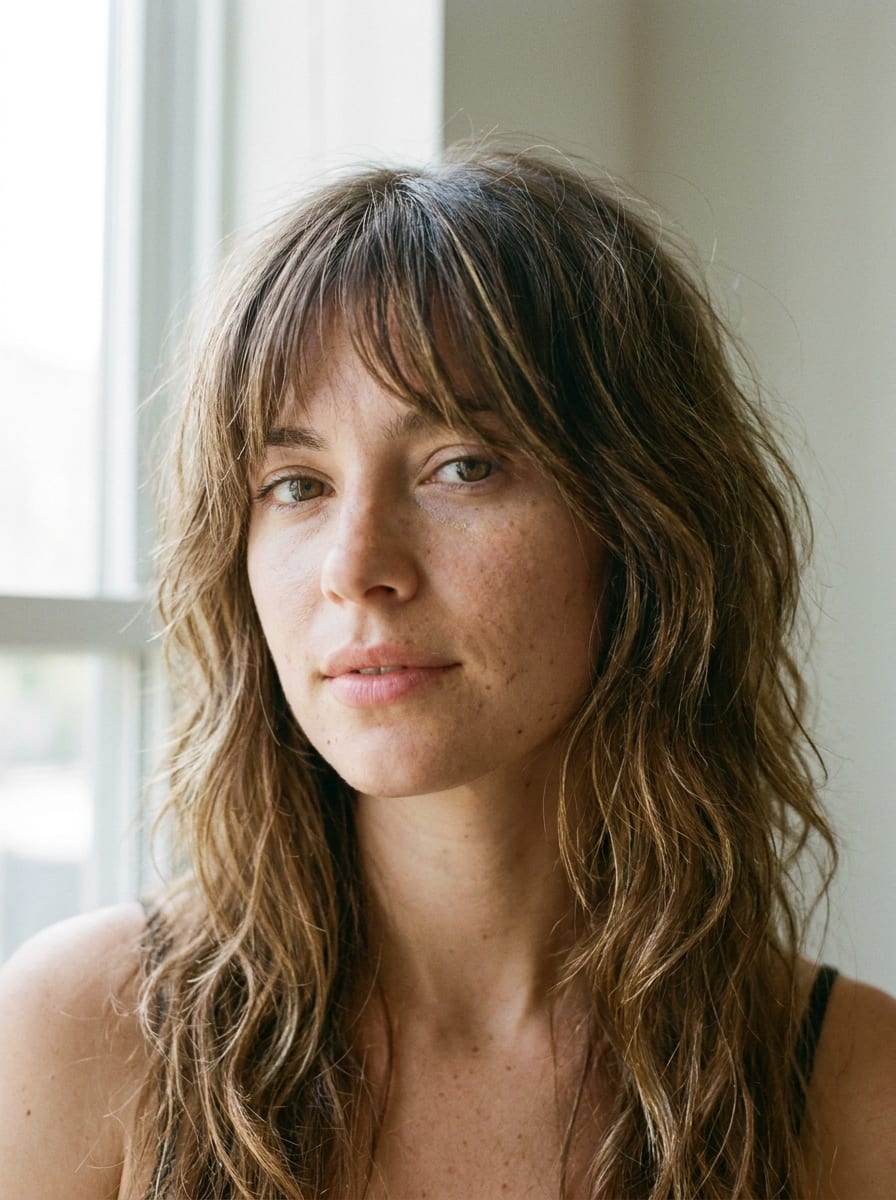 Shag Cut mit Wispy Bangs - Shag Cut für Frauen